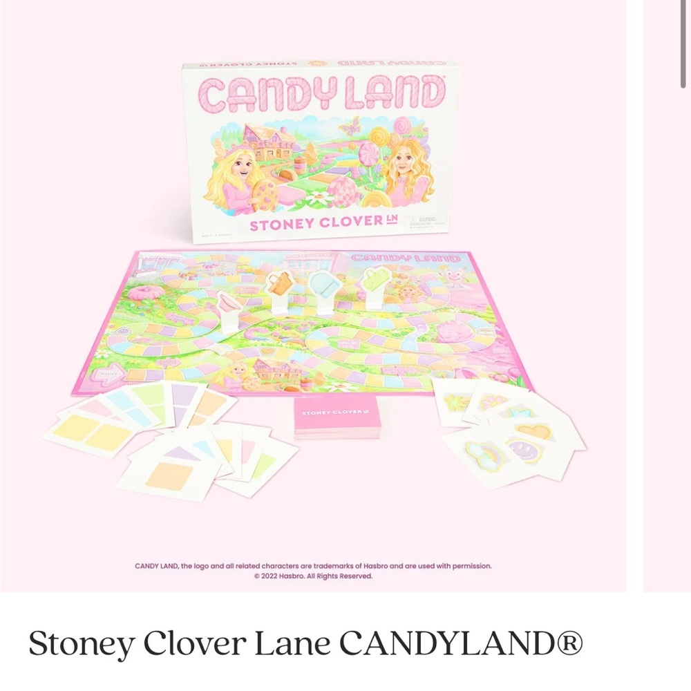 Stoney Clover Lane CandyLand Board Game - Pastel Pink Multicolor